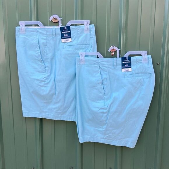 MEN'S Flat Front Above The Knee Comfy Shorts, 9” Inseam, 2-Pack Size 44 - Picture 1 of 9